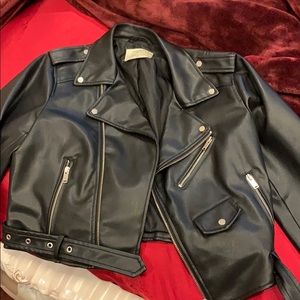 Faux leather jacket